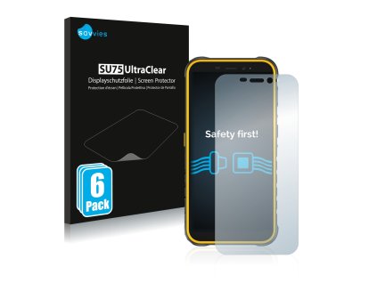 Ulefone Armor X8 típusú telefonhoz 6db-os Savvies SU75 kijelzőfólia
