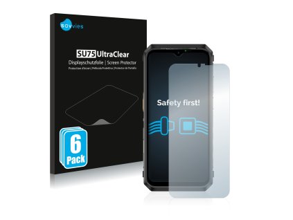 Ulefone Power Armor 18T típusú telefonhoz 6db-os Savvies SU75 kijelzőfólia