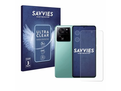 Xiaomi 13T (Előlapi + Kamera) típusú telefonhoz 6db-os Savvies SU75 kijelzőfólia