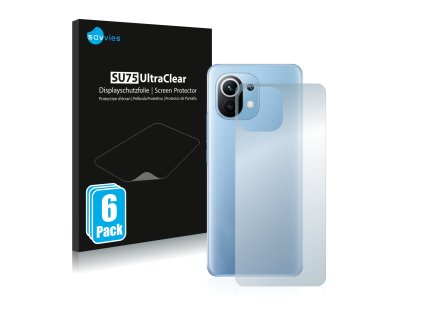 Xiaomi Mi 11 Lite (Hátlapi) típusú telefonhoz 6db-os Savvies SU75 kijelzőfólia