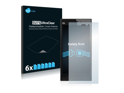 Xiaomi Mi 3 típusú telefonhoz 6db-os Savvies SU75 kijelzőfólia