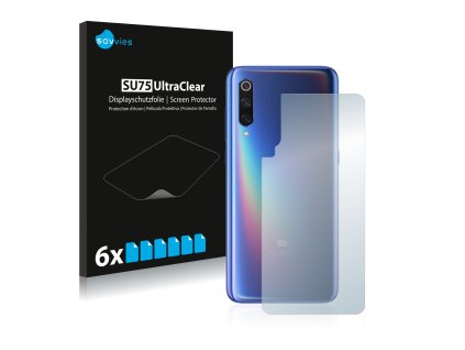 Xiaomi Mi 9 (Hátlapi) típusú telefonhoz 6db-os Savvies SU75 kijelzőfólia