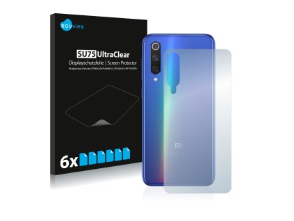 Xiaomi Mi 9 SE (Hátlapi) típusú telefonhoz 6db-os Savvies SU75 kijelzőfólia