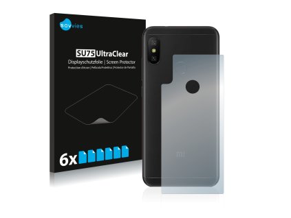 Xiaomi Mi A2 Lite (Hátlapi) típusú telefonhoz 6db-os Savvies SU75 kijelzőfólia