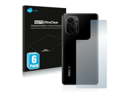 Xiaomi Poco F3 (Hátlapi) típusú telefonhoz 6db-os Savvies SU75 kijelzőfólia
