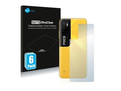 Xiaomi Poco M3 Pro (Hátlapi) típusú telefonhoz 6db-os Savvies SU75 kijelzőfólia
