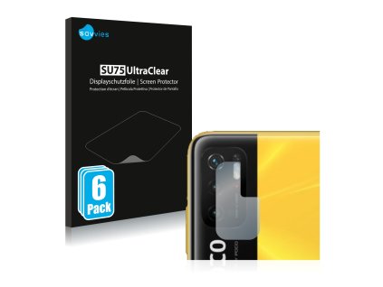 Xiaomi Poco M3 Pro 5G (Csak kamera) típusú telefonhoz 6db-os Savvies SU75 kijelzőfólia