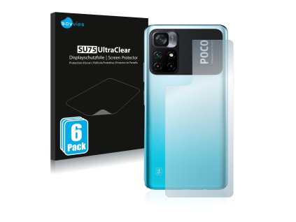 Xiaomi Poco M4 Pro 5G (Hátlapi) típusú telefonhoz 6db-os Savvies SU75 kijelzőfólia