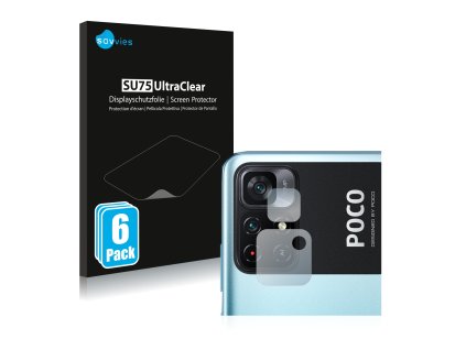 Xiaomi Poco M4 Pro 5G (Csak kamera) típusú telefonhoz 6db-os Savvies SU75 kijelzőfólia