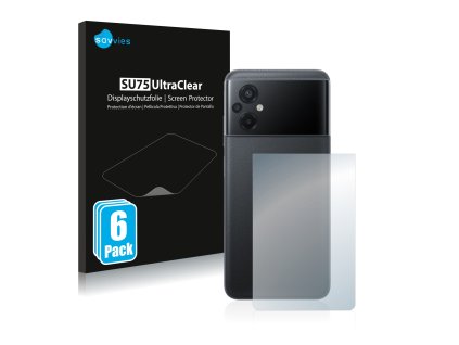 Xiaomi Poco M5 (Hátlapi) típusú telefonhoz 6db-os Savvies SU75 kijelzőfólia
