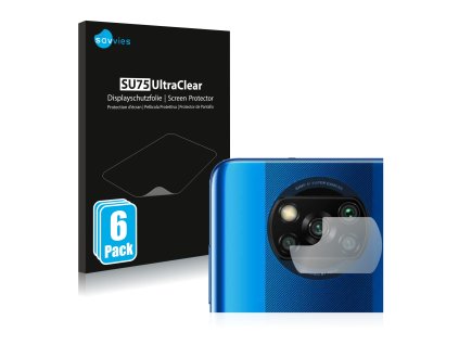Xiaomi Poco X3 NFC (Csak kamera) típusú telefonhoz 6db-os Savvies SU75 kijelzőfólia