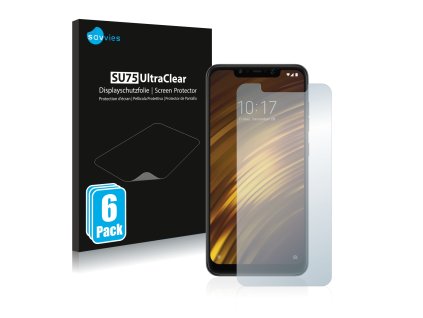 Xiaomi Pocophone F1 típusú telefonhoz 6db-os Savvies SU75 kijelzőfólia