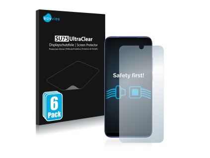 Xiaomi Redmi 8 típusú telefonhoz 6db-os Savvies SU75 kijelzőfólia
