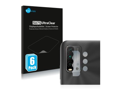 Xiaomi Redmi 9 Power (Csak kamera) típusú telefonhoz 6db-os Savvies SU75 kijelzőfólia