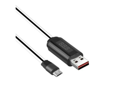 Hoco U29 időzítős, LED kijelzős micro USB kábel 1M, fehér