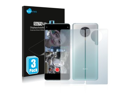Xiaomi Redmi K30 Ultra (Előlapi + Hátlapi) típusú telefonhoz 6db-os Savvies SU75 kijelzőfólia