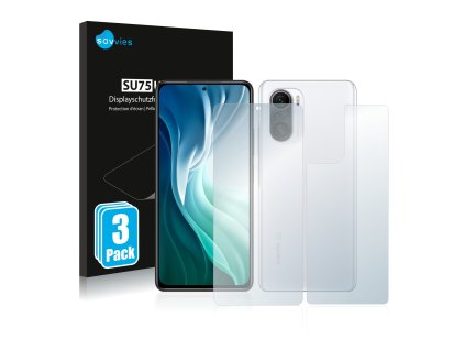 Xiaomi Redmi K40 Pro Plus (Előlapi + Hátlapi) típusú telefonhoz 6db-os Savvies SU75 kijelzőfólia