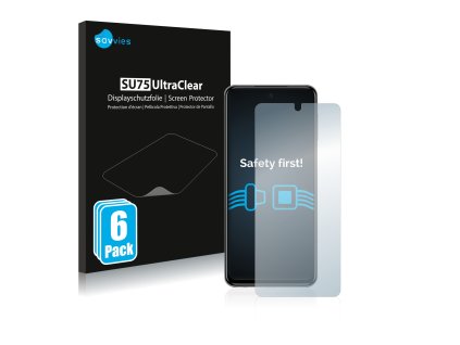 Xiaomi Redmi Note 10 Lite típusú telefonhoz 6db-os Savvies SU75 kijelzőfólia