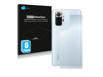 Xiaomi Redmi Note 10 Pro (Hátlapi) típusú telefonhoz 6db-os Savvies SU75 kijelzőfólia