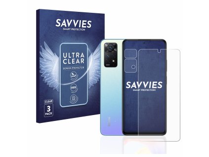 Xiaomi Redmi Note 11 Pro (Előlapi + Kamera) típusú telefonhoz 6db-os Savvies SU75 kijelzőfólia