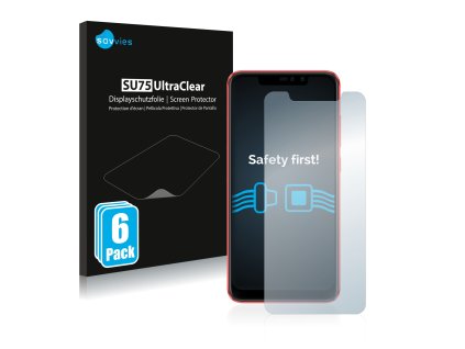 Xiaomi Redmi Note 6 Pro típusú telefonhoz 6db-os Savvies SU75 kijelzőfólia