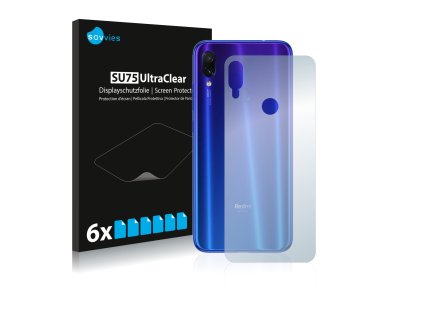 Xiaomi Redmi Note 7 (Hátlapi) típusú telefonhoz 6db-os Savvies SU75 kijelzőfólia