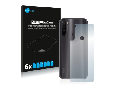 Xiaomi Redmi Note 8T (Hátlapi) típusú telefonhoz 6db-os Savvies SU75 kijelzőfólia