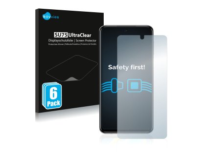 Xiaomi Redmi Note 9 Pro 5G típusú telefonhoz 6db-os Savvies SU75 kijelzőfólia