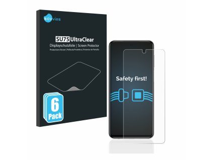 Xiaomi Redmi Note 9S típusú telefonhoz 6db-os Savvies SU75 kijelzőfólia