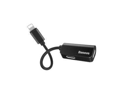 Baseus Lightning elosztó kábel Lightning (fiú) - 2 db Lightning (lány) CALL37-01, fekete