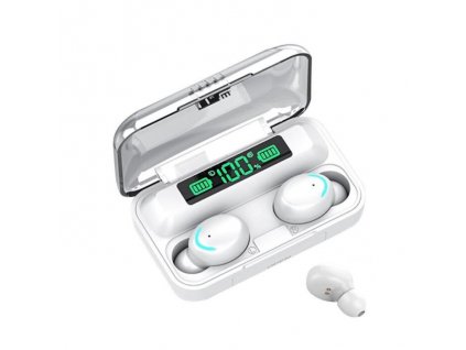TWS Earbuds power bankos sztereó bluetooth V5.1 headset (F9+ - 5), fehér