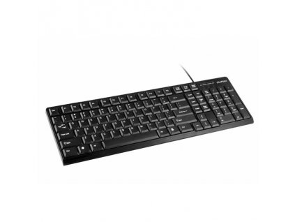 Cliptec USB vezetékes klaviatúra, billentyűzet ENG (RZK247), fekete