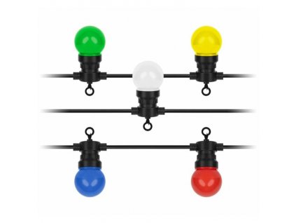 Rebel LED világítós kültéri gömb fényfüzér, 6m (ZAR0545), színes