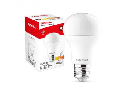 Toshiba LED izzó 8,5W/60W | 806 lm | E27 foglalat, meleg fehér