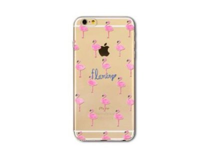 Apple iPhone 6, 6s Plus (5.5), mintás gumis hátlaptok, flamingó 09