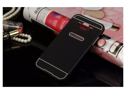 Samsung Galaxy A5 (2016), A510, alu keretes, matt, műanyag hátlaptok, fekete