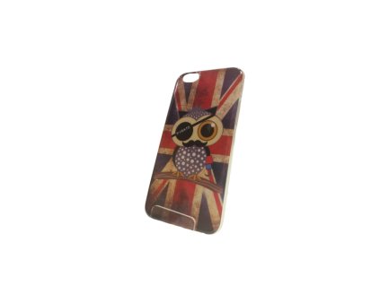 Samsung Galaxy S4 mini, i9190, i9195, mintás gumis hátlaptok, angol bajuszos