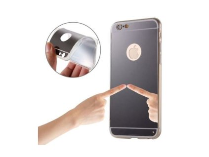 Samsung Galaxy S6, G920, tükrös gumis hátlaptok, fekete