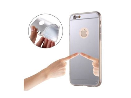 Samsung Galaxy S6 Edge Plus, G928, tükrös gumis hátlaptok, ezüst