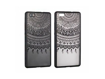 Samsung Galaxy S7, G930, Lace domború lenyomatos gumis hátlaptok, fekete 01