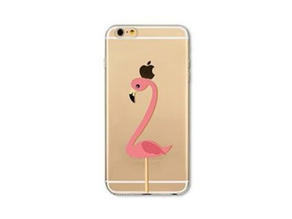 Samsung Galaxy S8, G950, mintás gumis hátlaptok, flamingó 02