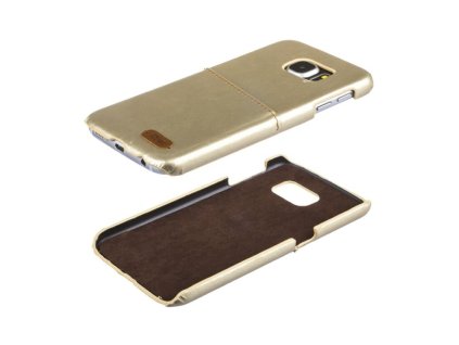 Samsung Galaxy Grand Prime, G530, G531, Roar Noble bőrbevonatos műanyag hátlaptok, arany