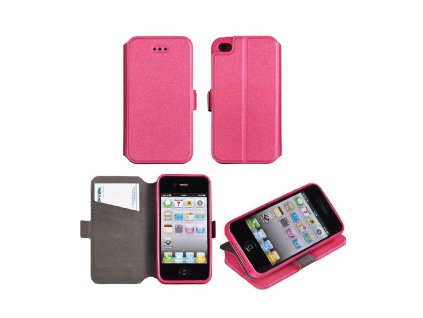 Book Pocket oldalra nyíló flip tok Huawei Y635 típusú készülékhez, pink