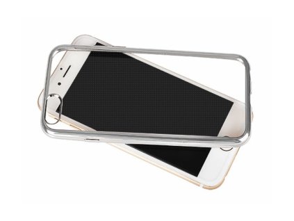 LG K8, K350, átlátszó gumis hátlaptok, körbe ezüst