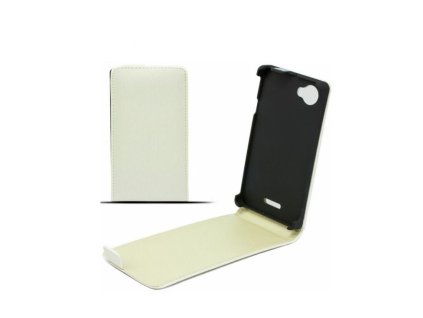 LG Optimus G, E975, NEO lefelé nyíló flip tok, fehér