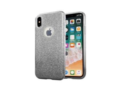 Xiaomi Redmi Note 5A, Glitter Bling csillámos gumis hátlaptok, fekete