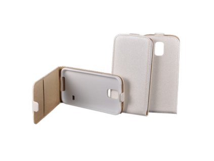 LG L90, D405, D415, Pocket lefelé nyíló flip tok, fehér