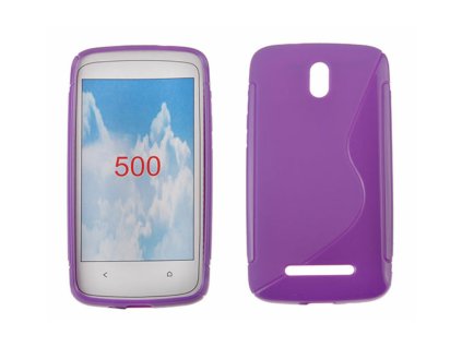 LG Optimus L5 2, E460, S-line gumis hátlaptok, lila