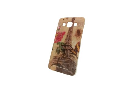 Samsung Galaxy Note 3 Neo, N7505, mintás gumis hátlaptok, Eiffel