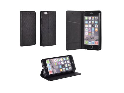 Book Smart oldalra nyíló flip tok Apple iPhone X, XS, (5.8) típusú készülékhez, fekete